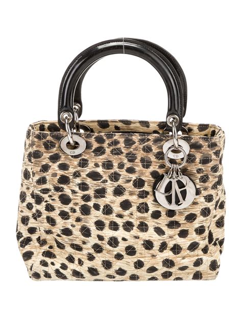 christian dior leopard print bag